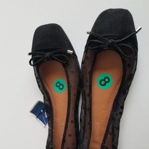 Rampage Annie Z Women Round Toe Canvas Black Flats